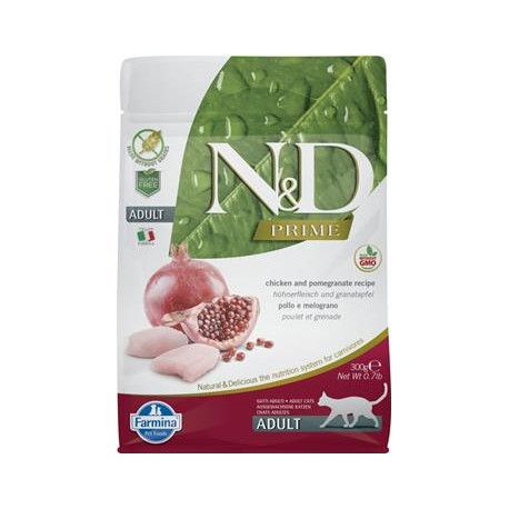N&D PRIME CAT Adult Chicken & Pomegranate 300g