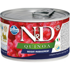 N&D DOG QUINOA Weight Mnmgmt Lamb & Brocolli Mini 140g