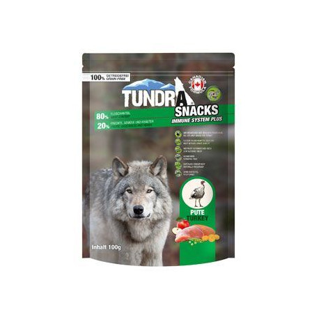 TUNDRA dog snack Turkey Immune Systeme 100g