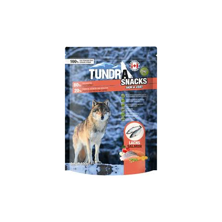 TUNDRA dog snack Salmon Skin & Coat 100g