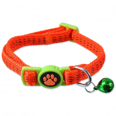 obojek-magic-cat-nylon-oranzovy-xs-1ks
