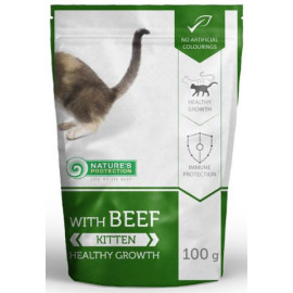 Nature's Protection Cat kaps. Kitten with beef 100g