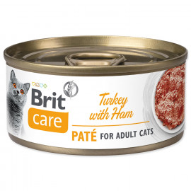 konzerva-brit-care-cat-turkey-pate-with-ham-70g