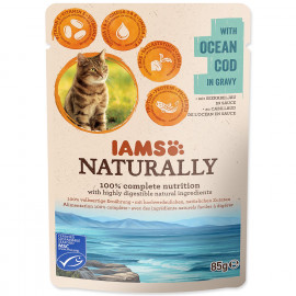 Kapsička IAMS Cat Naturally with Natural Cod in Gravy 85g