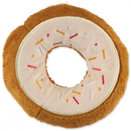 Hračka DOG FANTASY donut bílý 19 cm 1ks