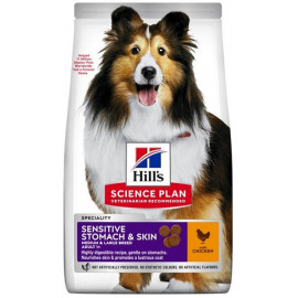 hills-science-plan-canine-adult-sensit-stom-skin-medium-chicken-25-kg