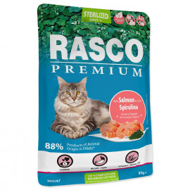 kapsicka-rasco-premium-cat-pouch-sterilized-salmon-spirulina