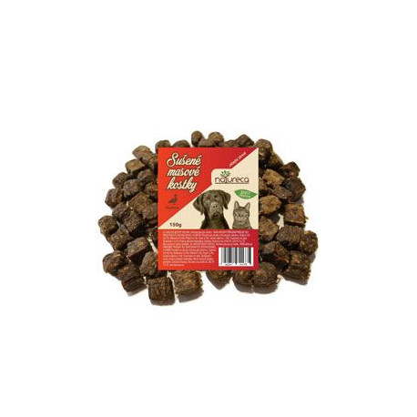 NATURECA pochoutka Masové kostky-Kachna, 100%maso 150g