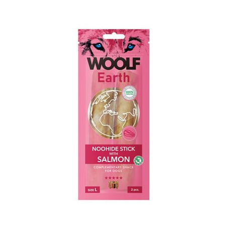 Woolf pochoutka Earth NOOHIDE L Sticks with Salmon 85g