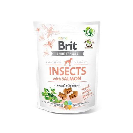 Brit Care Dog Crunchy Crack. Insec. Salmon Thyme 200g