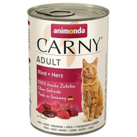 Animonda Carny cat konz. - hovězí, srdce 400 g