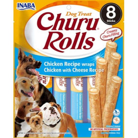 Inaba Churu Rolls dog snack kuře a sýr 8x 12g