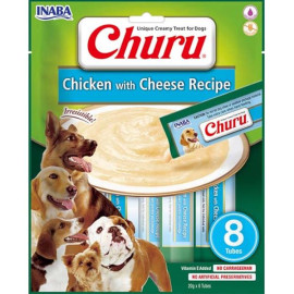 Inaba Churu dog snack kuře & sýr 8x 20g