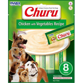 Inaba Churu dog snack kuře & zelenina 8x 20g