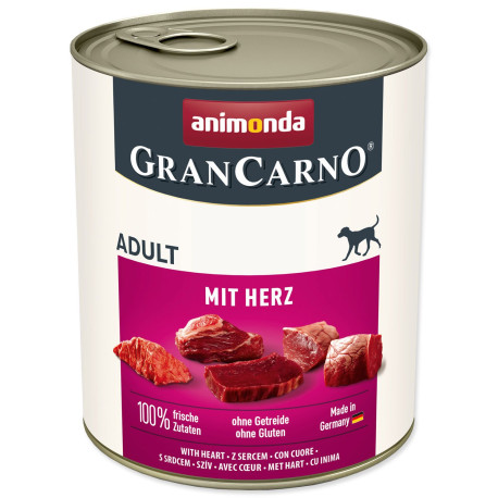 Konzerva Animonda Gran Carno Adult se srdcem 800g