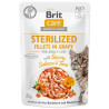 Brit Care Cat Sterilized Fillets in Gravy with Savory Salmon&Tuna 85g 