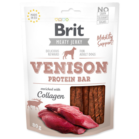 Brit Jerky Venison Protein Bar 80g 