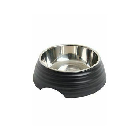 Miska melamin Frosted Ripple Bowl 350ml černá BUSTER