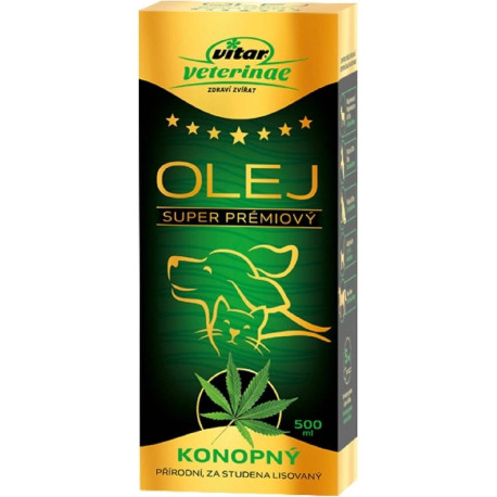 VITAR Veterinae Konopný olej 500ml