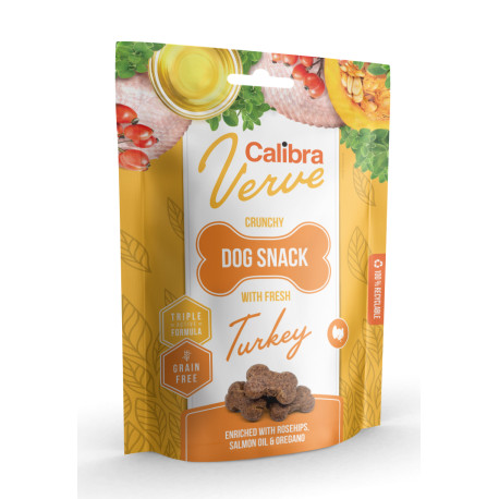 Calibra Dog Verve Crunchy Snack Fresh Turkey 150g