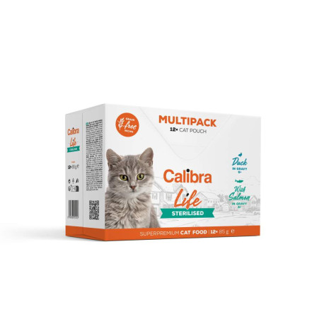 Calibra Cat Life kapsa Sterilised Multipack 12x85g