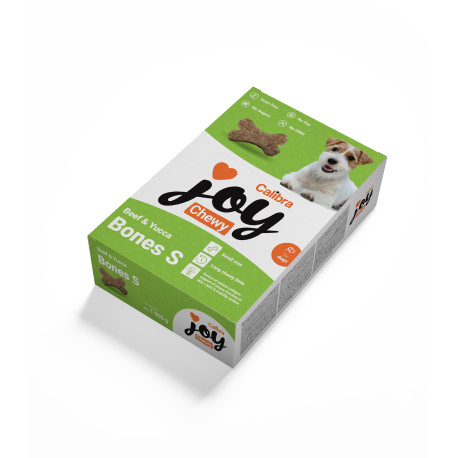 Calibra Joy Dog Chewy Beef & Yucca Bones S 1000g