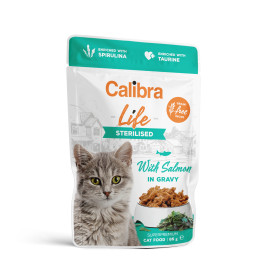 Calibra Cat Life kapsa Sterilised Salmon in gravy 85g