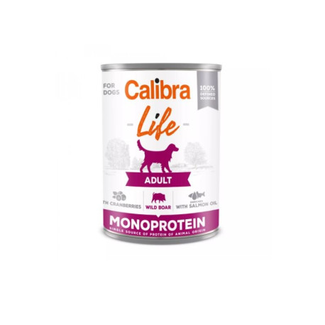 Calibra Dog Life  konz.Adult Wild boar with cran. 400g