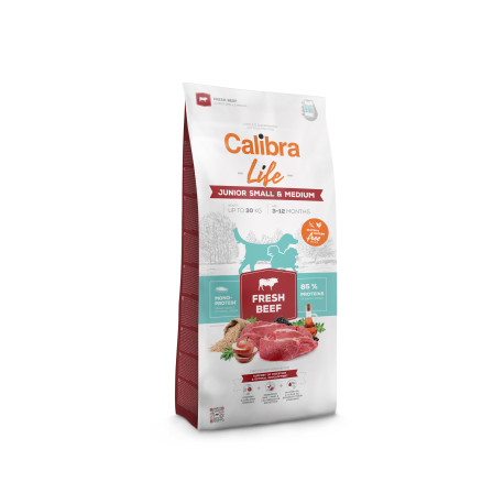 Calibra Dog Life Junior Small&Medium Fresh Beef 2,5kg