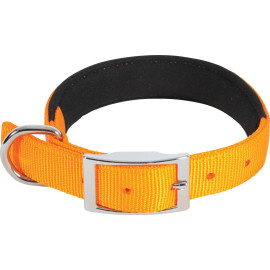 Obojek pes SOFT NYLON oranžový 20mm/40cm Zolux