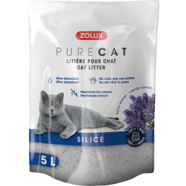 Podestýlka PURECAT levandule silica 5l Zolux