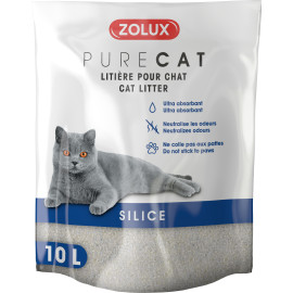 Podestýlka PURECAT natural silica 10l Zolux