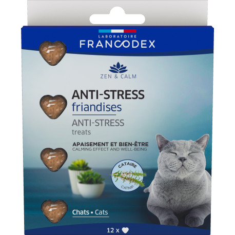 Francodex Pochoutka Anti-Stress pro kočky 12ks