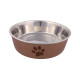 Miska nerez tlapka+kost Mix barev 1,4l 21cm TR