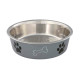 Miska nerez tlapka+kost Mix barev 1,4l 21cm TR