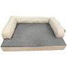 Pelech matrace Gudy 80x60x20cm, šedo/béžová