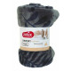 Pelech deka COCOON 100x75cm antracit se vzorem Zolux
