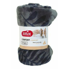 Pelech deka COCOON 100x75cm antracit se vzorem Zolux