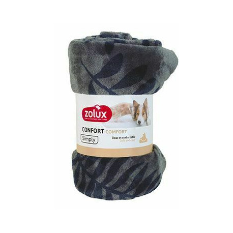 Pelech deka COCOON 100x75cm antracit se vzorem Zolux
