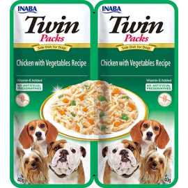 Churu Dog Twin Packs Chick & Veg. in Broth 80g