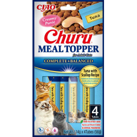 Churu Cat Meal Topper Tuna with Scallop Recipe 4x14g