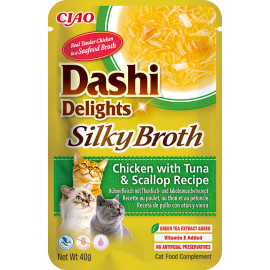 Churu Cat Dashi Delights Silky Broth Chick&Tun&Scal40g