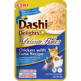 Churu Cat Dashi Delights Deli Flakes Chick&Tuna 40g