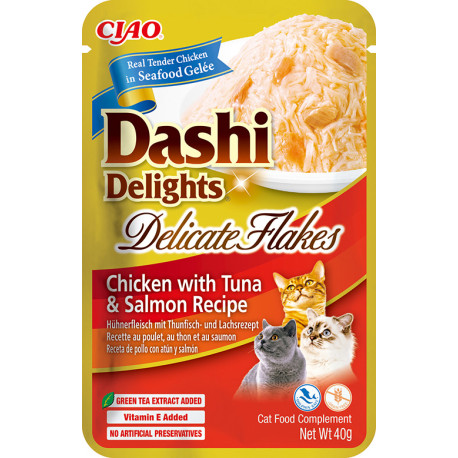 Churu Cat Dashi Delights Deli Flakes Chick&Tun&Salm40g