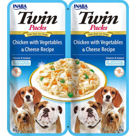 Churu Dog Twin Packs Chick&Veg.&Cheese in Broth 2x40g