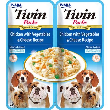 Churu Dog Twin Packs Chick&Veg.&Cheese in Broth 2x40g