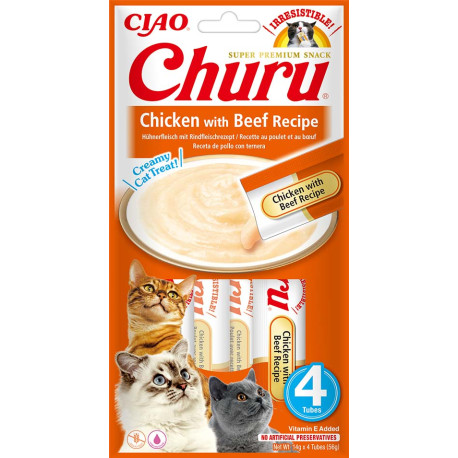 Churu Cat Chicken with Beef Recipe 4x14g