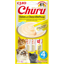 Churu Cat Chicken with Beef&Cheese Recipe 4x14g