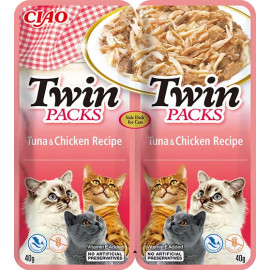 Churu Cat Twin Packs Tuna&Chicken in Broth 2x40g