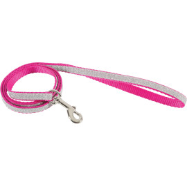 Vodítko kočka SHINY nylon růžové 1m Zolux